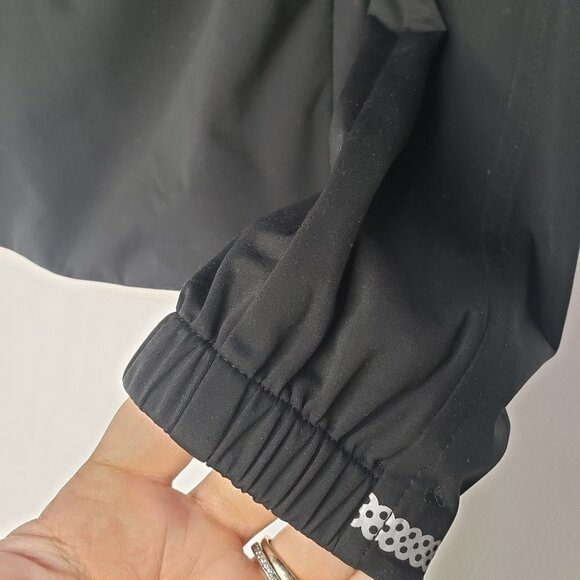 Athleta Queen Of The Mountain Running Jacket S Black Reflective‎ Zip Lightweight - Picture 7 of 11